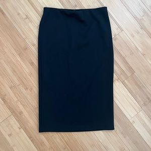 black midi skirt
